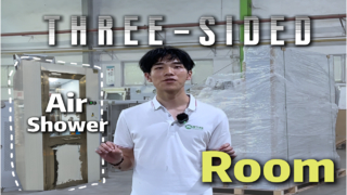 Doccia ad aria su tre lati