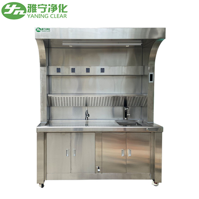 Laboratorio 304 Acciaio inossidabile lavandino a mano lavandino multifunzionale Tavolo di campionamento con rubinetto estensibile