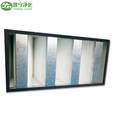 Filtro galvanizzato dalla Banca filtro/V HEPA di Mini Pleat HEPA della struttura per stanza pulita