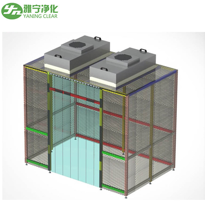 Classe 100 Portable Modular Clean Room ISO 5 Installazione rapida FFU Clean Room