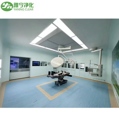 Sala operatoria della parete di vetro Progettazione su misura della camera sterile operativa modulare di iso 7