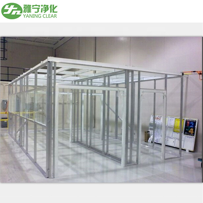YANING Classe ISO 8 Camera pulita modulare priva di polvere, Prefabbricata in acciaio inossidabile Camera pulita con illuminazione a LED