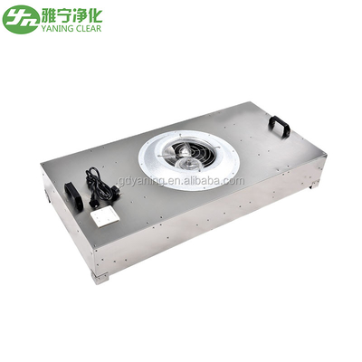 Unità di filtraggio del ventilatore YANING FFU Materiale in acciaio rivestito in polvere per il soffitto delle stanze pulite Sistema di filtraggio HEPA