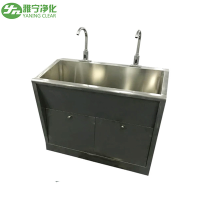 Lavabo per lavaggio delle mani di Yaning Laboratorio ospedaliero Sensore automatico a infrarossi Lavabo industriale per lavaggio delle mani in acciaio inossidabile