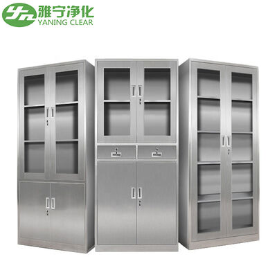 Armadio medico in acciaio inossidabile AISI 304 SS personalizzato con disinfezione facile per sala operatoria e deposito chirurgico