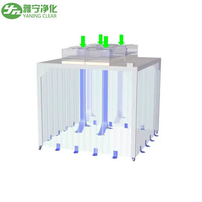 SUS304 cabina di stanza pulita con filtro HEPA 99,99% di efficienza