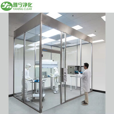 Modular Quick-Assembly Laminar Flow Clean Room Booth con filtro HEPA H14 e costruzione in acciaio inossidabile 304