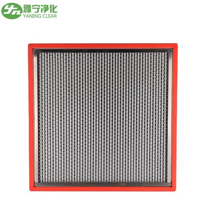 Filtro Hepa a piatto profondo ad alta capacità e resistente alle alte temperature 2500 m3/h Volume d'aria